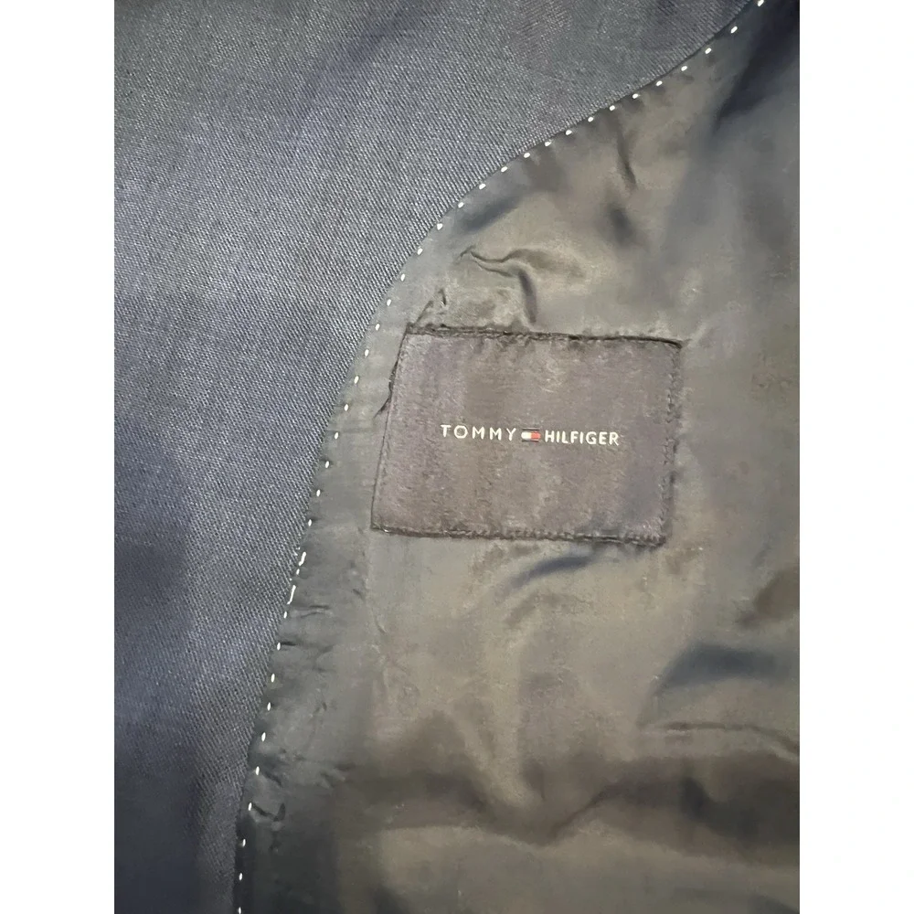 Tommy‎ Hilfiger Men's Blue Wool Suit Suit Size 40R Pants 35x31